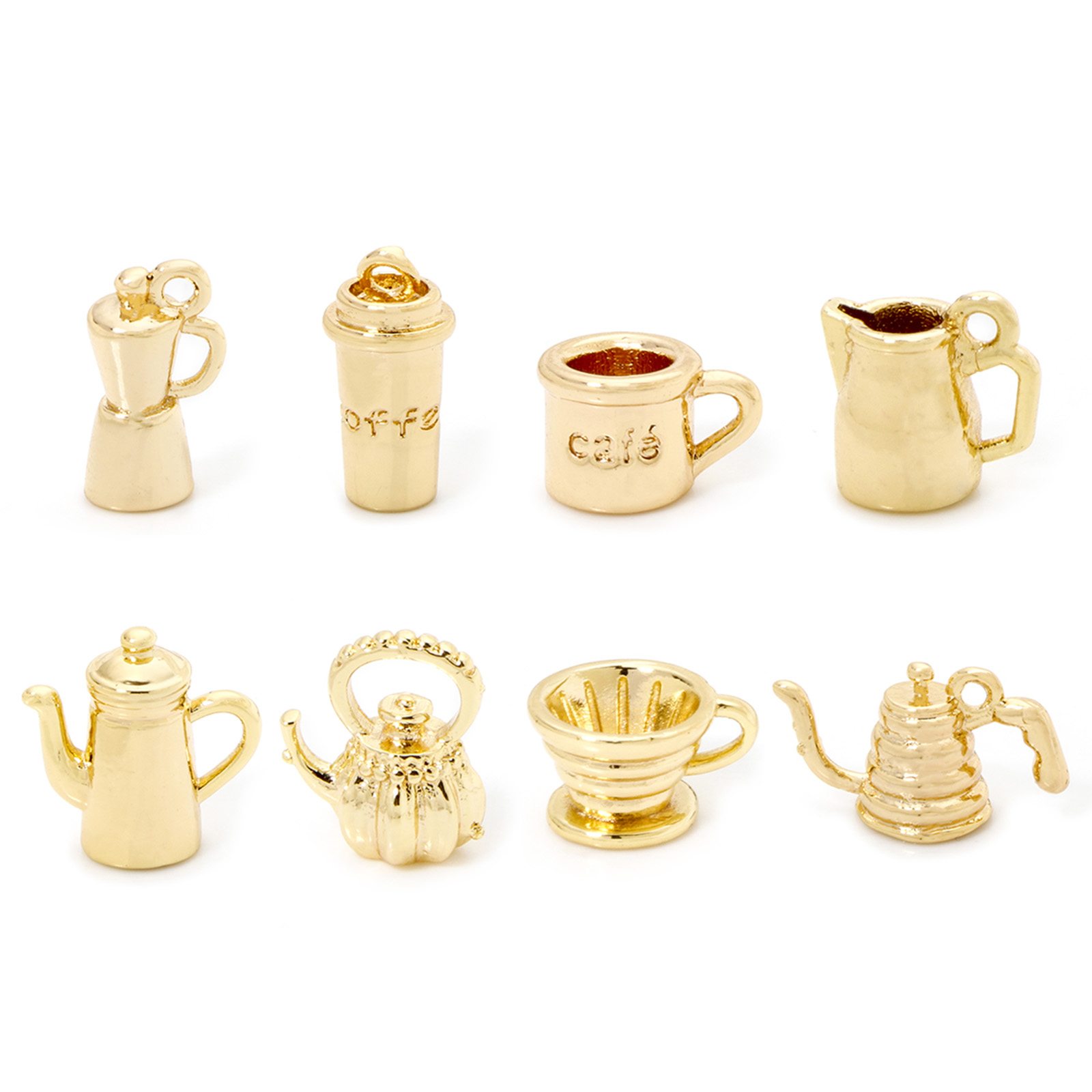 Citrus Juicer Bar - 2/5 Piece Brass Charms 18k Gold
