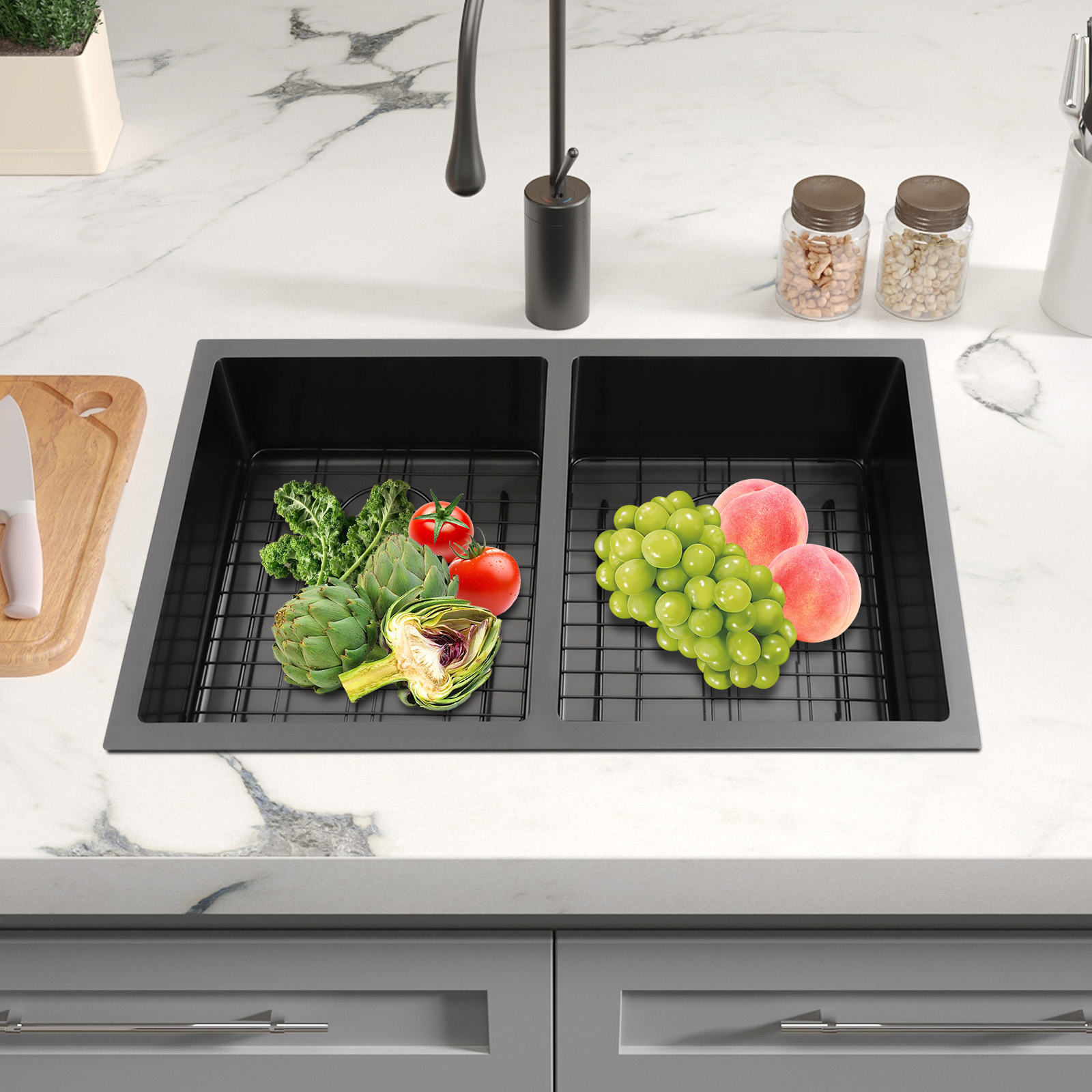 Home Bar Sink - Double Bowl Sink Kitchen Sink Quiet