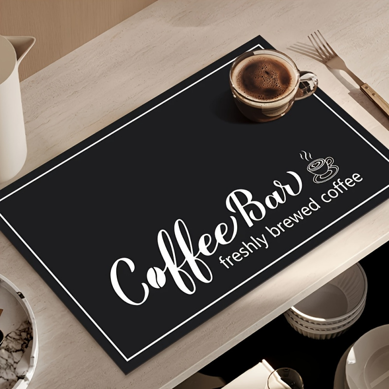 Bar Mat Rubber - VIKAMA “Coffee Bar” Themed Kitchen Coffee