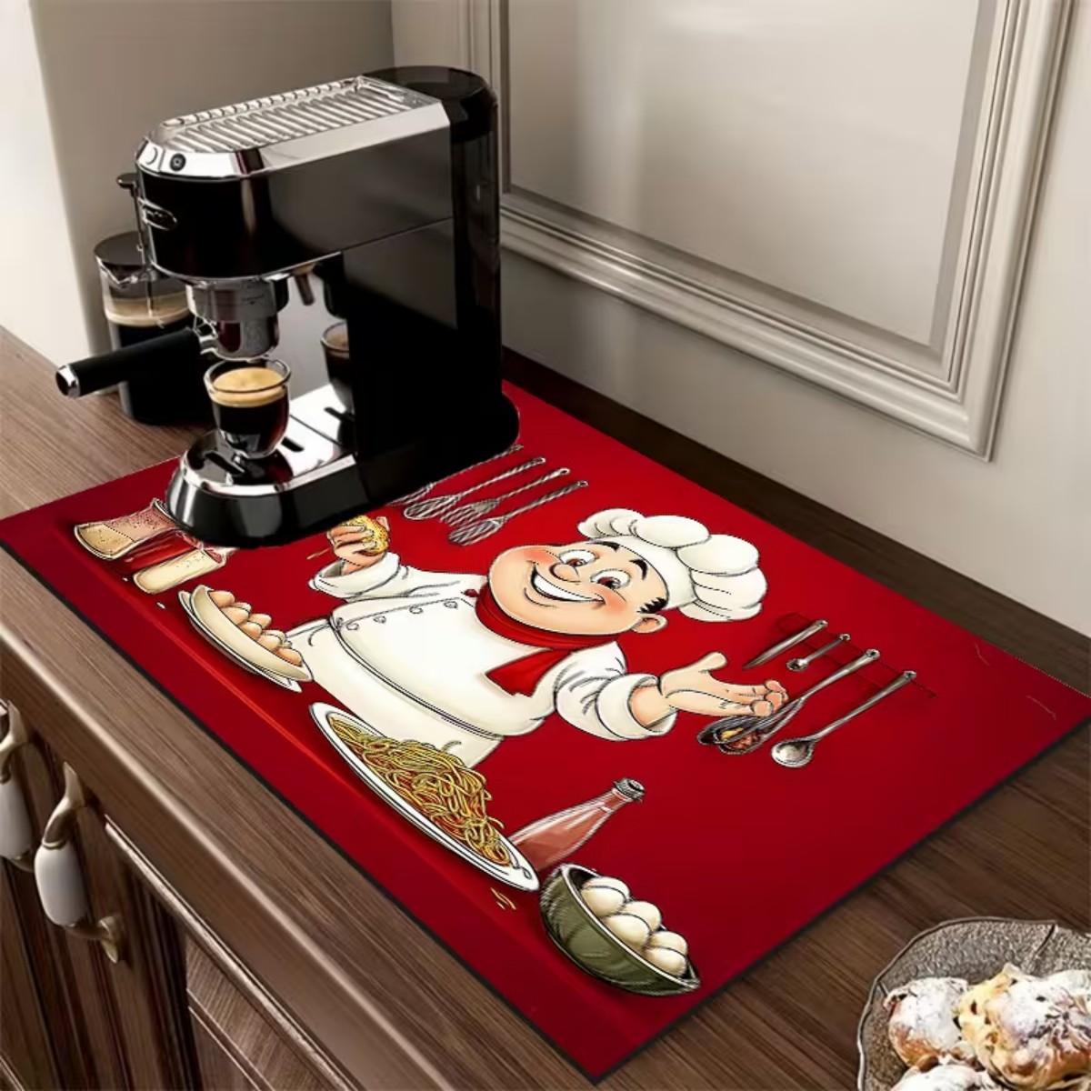 Bar Mat Rubber - Square Kitchen Dish Mat Rubber Bottom