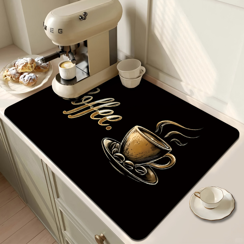 Ok But First Coffee Text Kitch - Bar Mat Rubber 评论和价格