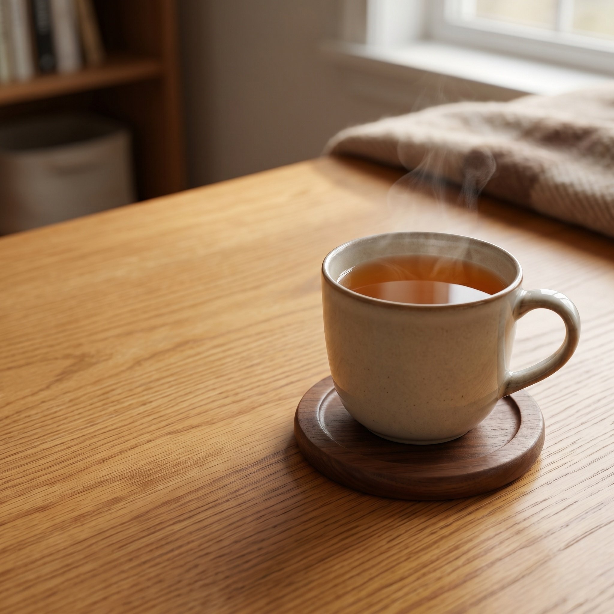 6Pcs Round Wooden Coasters Mad - Home Bar Set 评论和价格