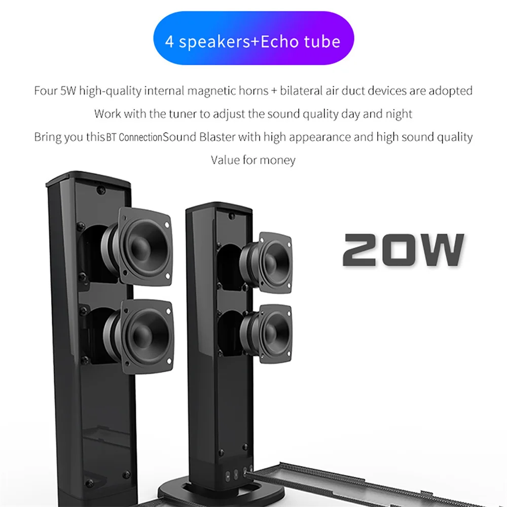 Wireless Bluetooth TV Sound Ba - Home Bar And Theater 评论和价格