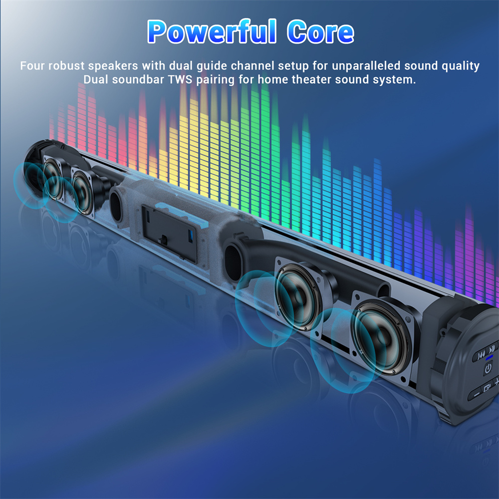 Sound Bar TV Sound System Blue - Home Bar And Theater 评论和价格