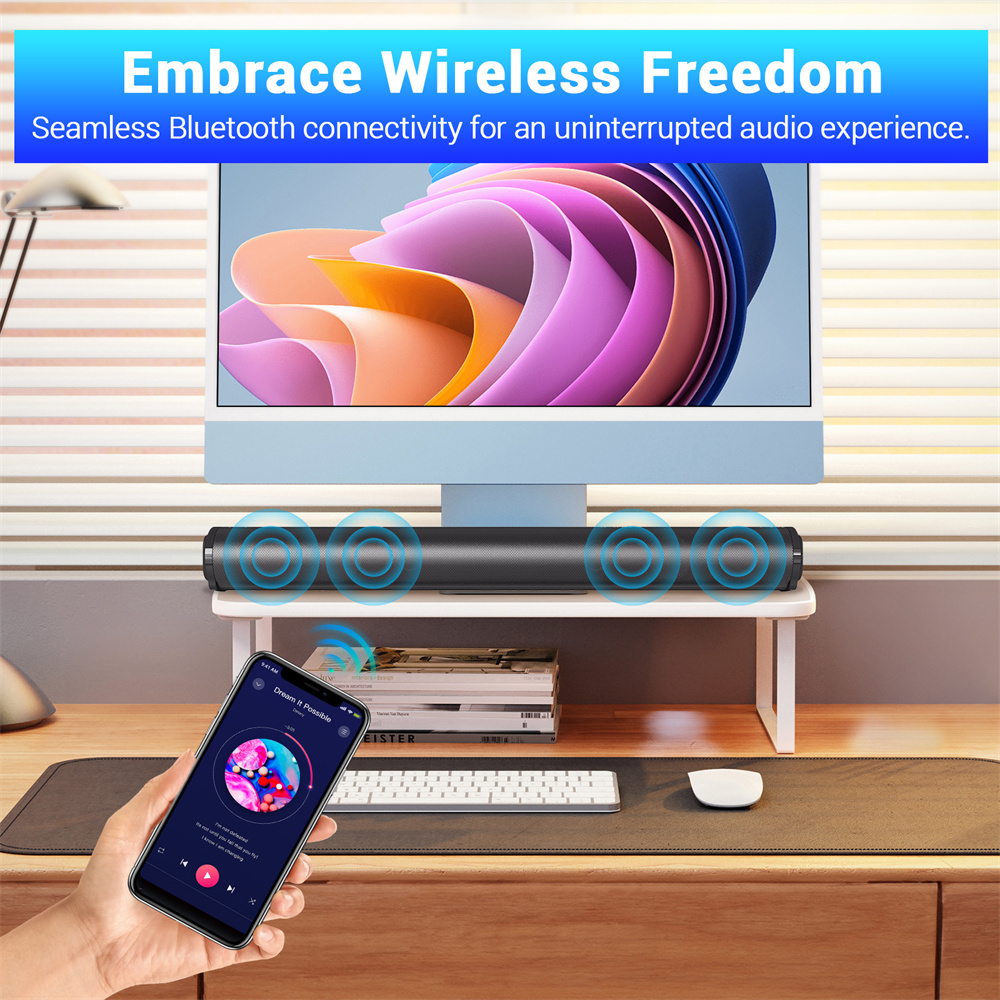 Sound Bar TV Sound System Blue - Home Bar And Theater 评论和价格