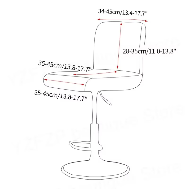 Jacquard Bar Stool Chair Cover - Home Bar Lounge 评论和价格