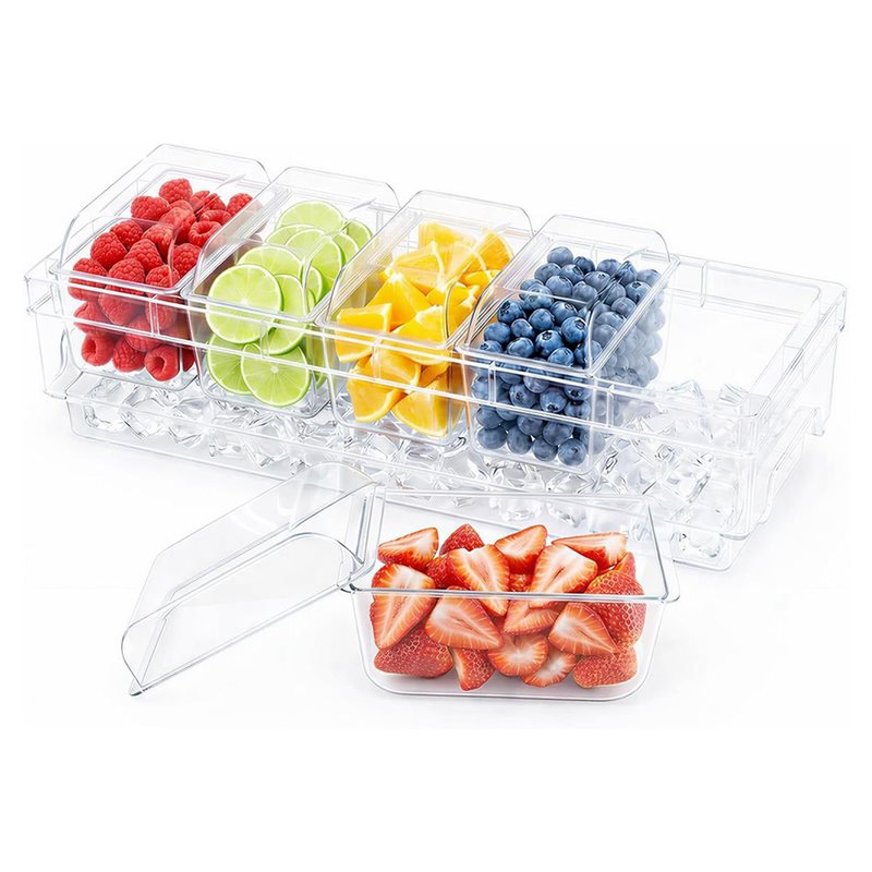 A25F-Chilled Condiment Contain - Garnish Tray Set 评论和价格