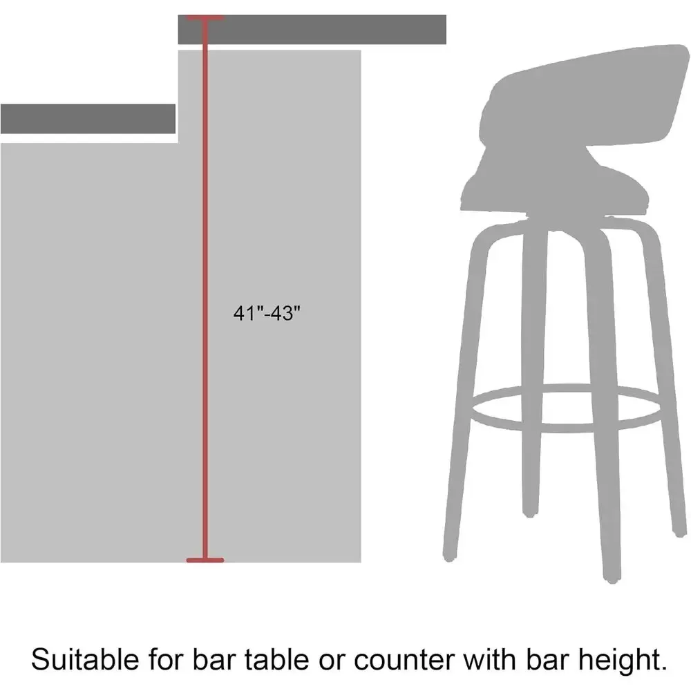 Set of 2 Gray Fabric Swivel Ba - Home Bar Stools 评论和价格