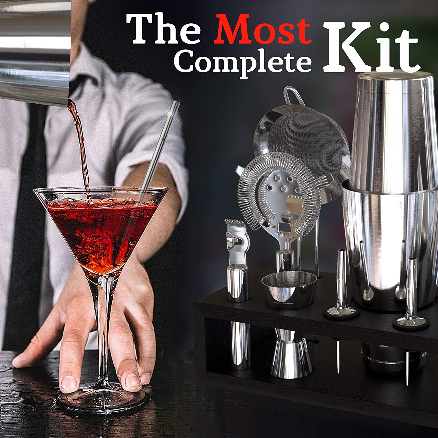 stllCamol 14-Piece Stainless S - Boston Shaker Set 评论和价格