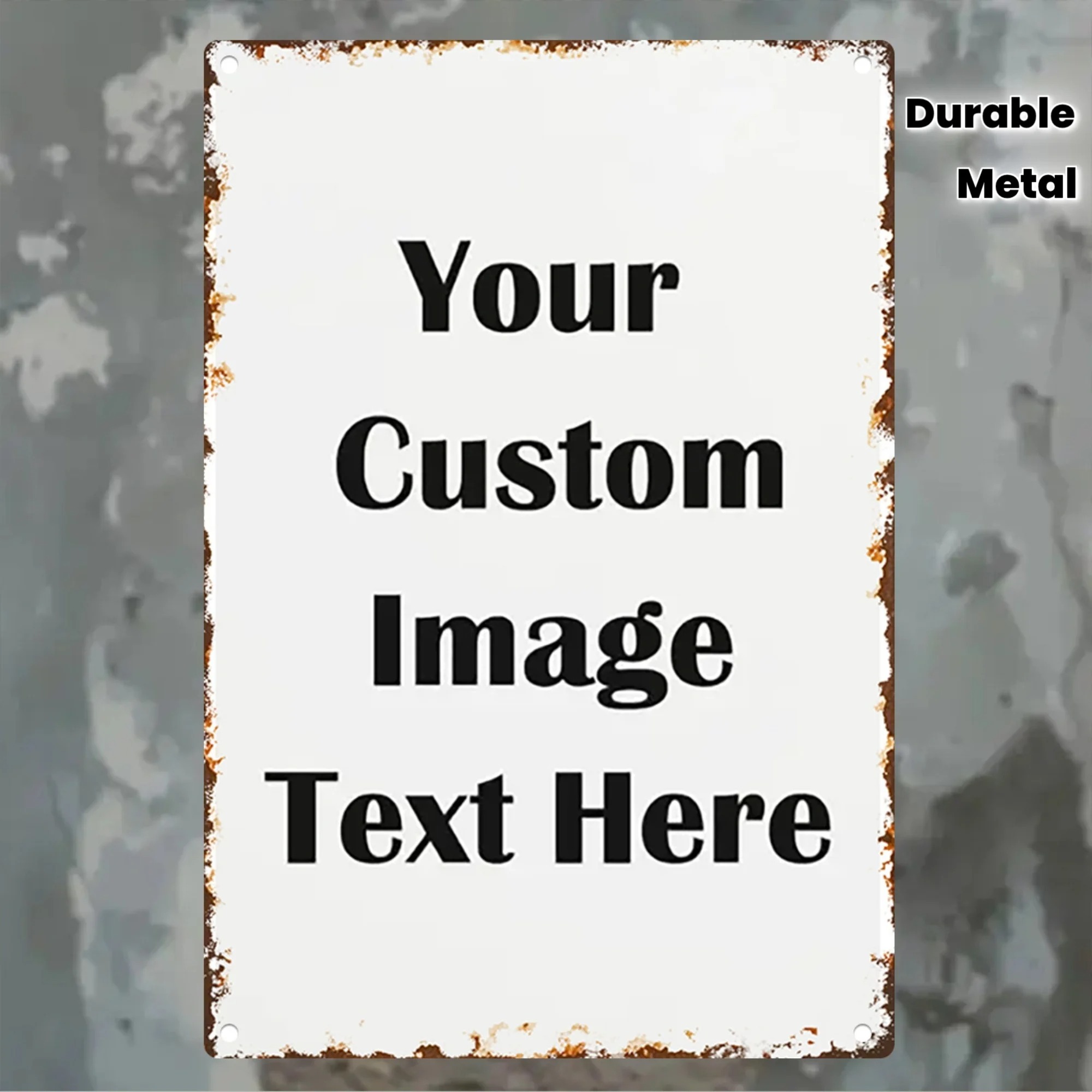Custom Photo & Text Tin Sign - - Home Bar Signs 评论和价格