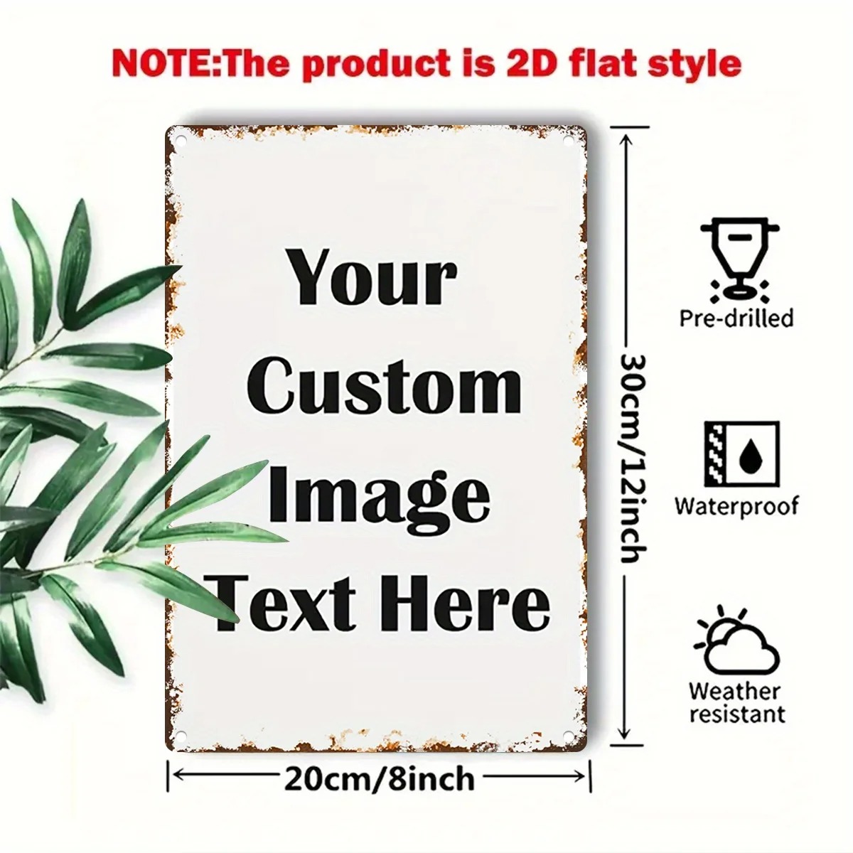 Custom Photo & Text Tin Sign - - Home Bar Signs 评论和价格
