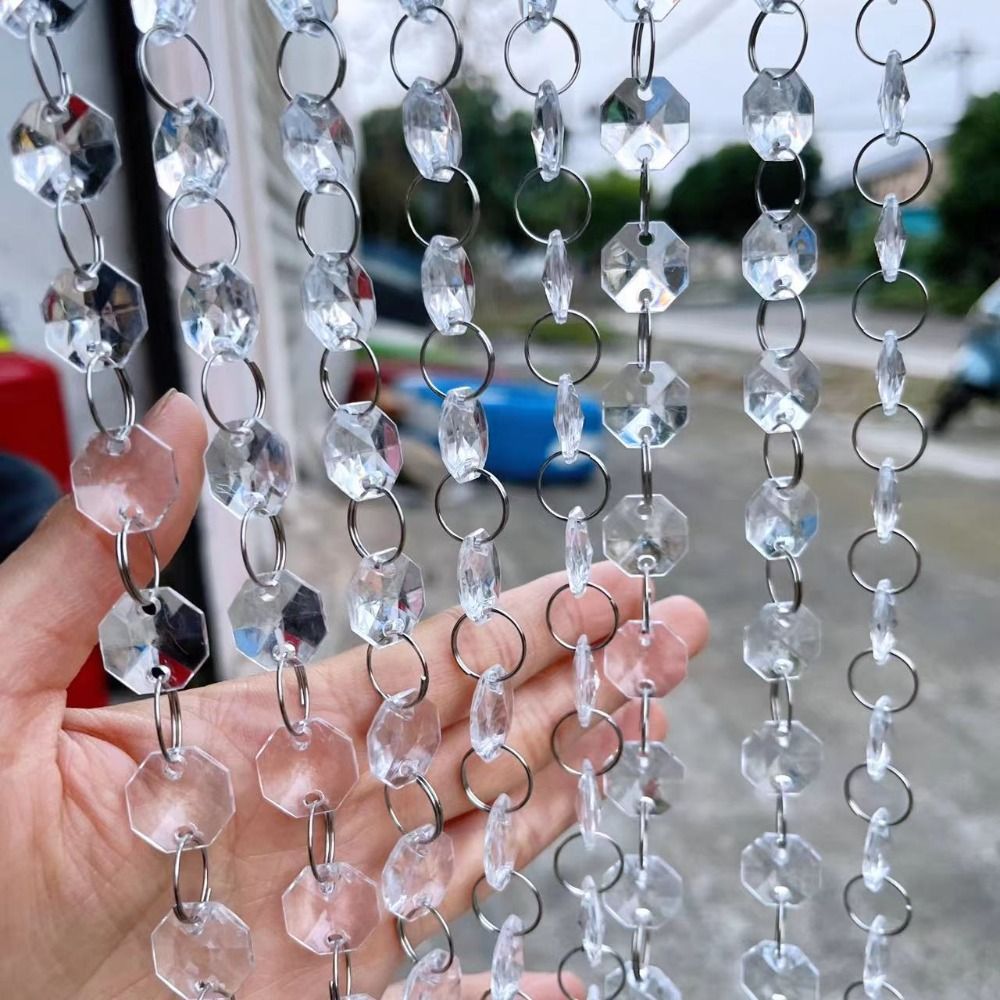 10PCS 100cm Clear Beaded Curta - Home Bargains 评论和价格