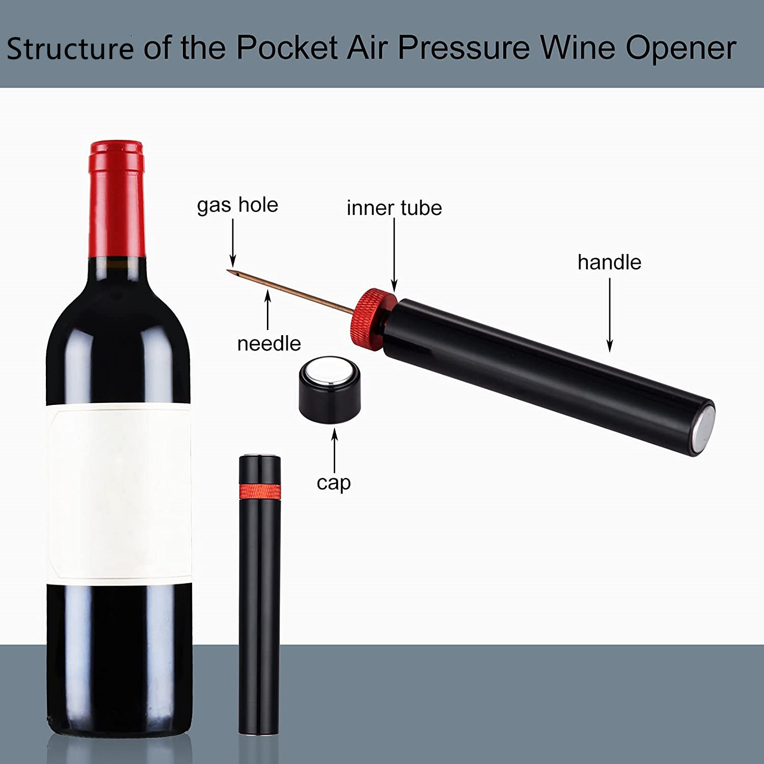 Portable Wine Bottle Opener, A - Wine Preservation Pump 评论和价格
