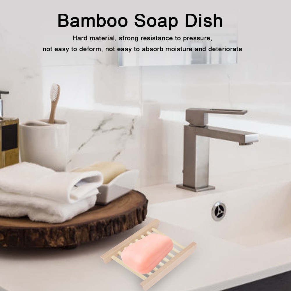 5 PCS Natural Wood Soap Dish S - Home Bar Supplies 评论和价格