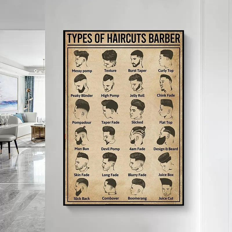 Retro Types Of Haircuts Barber - Home Barbershop 评论和价格