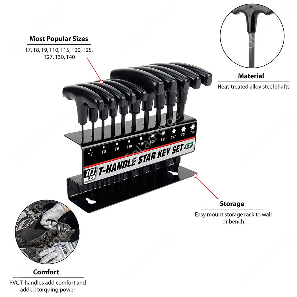 10pc Metric or Inch T-Handle H - Home Bar Supplies 评论和价格