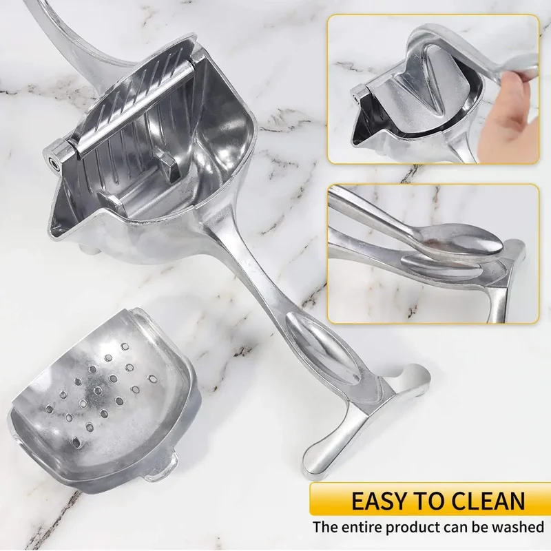 Manual Juice Squeezer Aluminum - Citrus Juicer Bar 评论和价格