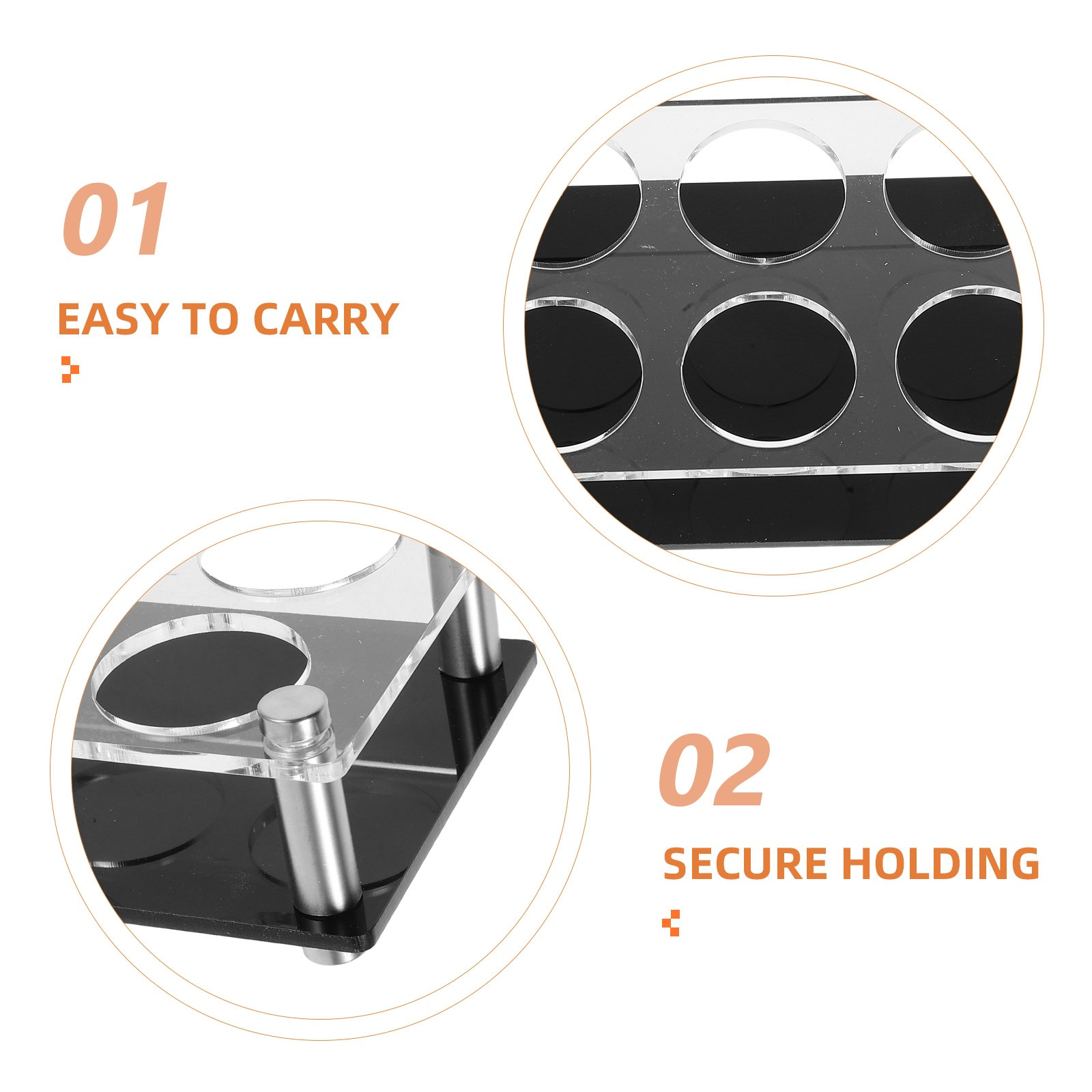 Shot Glass Holder 6 Holes Clea - Home Bar Stand 评论和价格