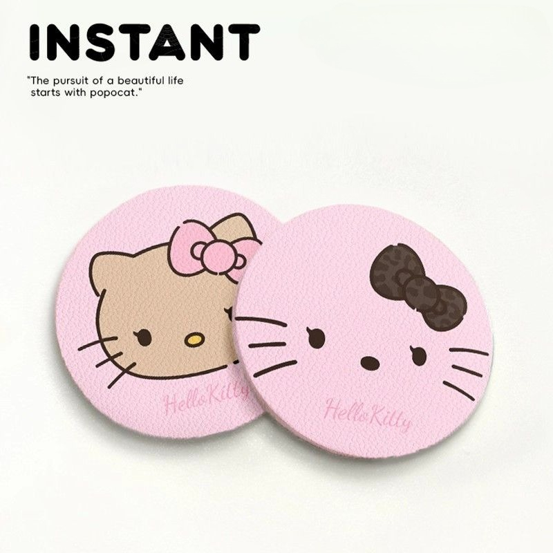 Hello Kitty Car Coaster Cartoo - Bar Mat Rubber 评论和价格