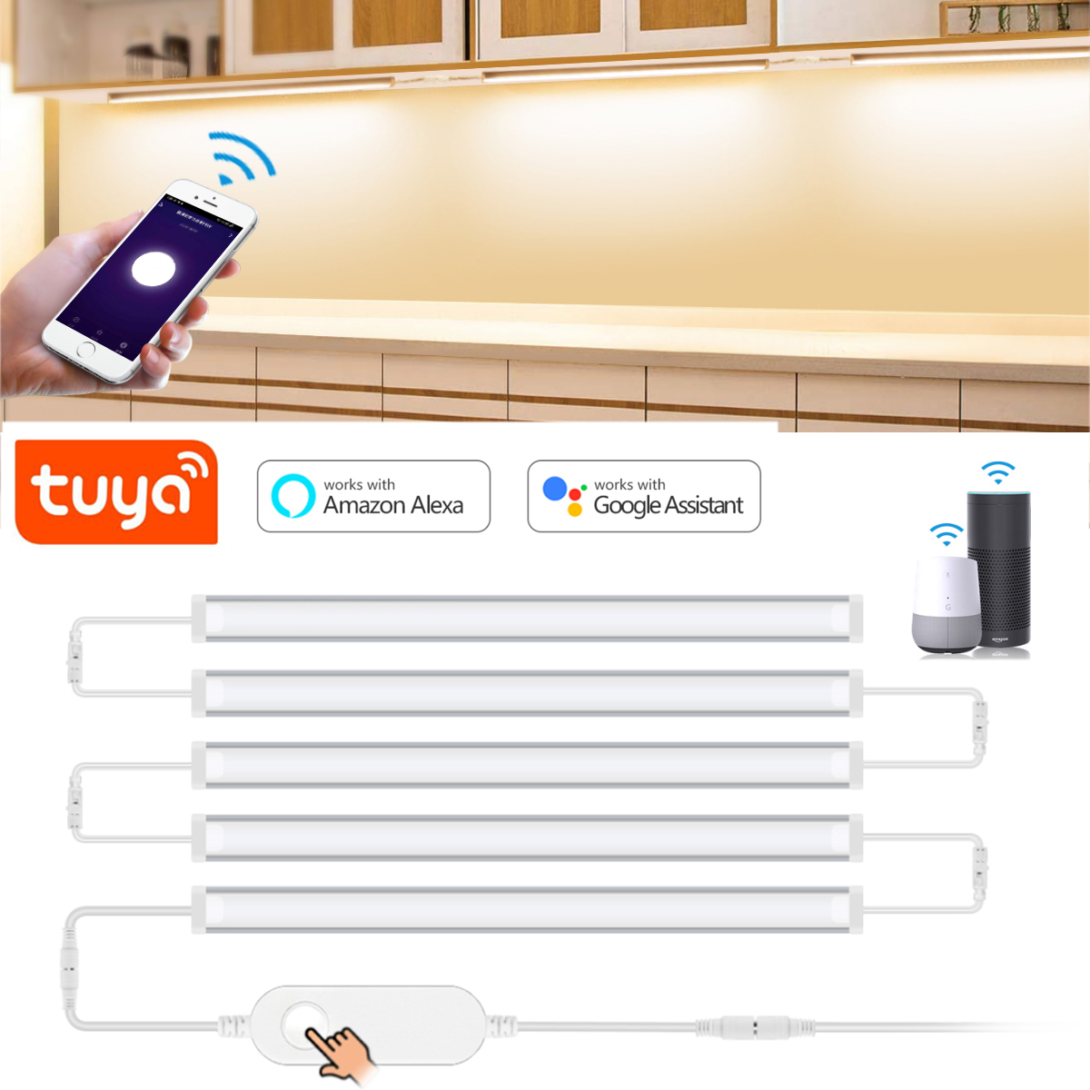 1-5 Pcs Kitchen Tuya Smart LED - Home Bargains 评论和价格
