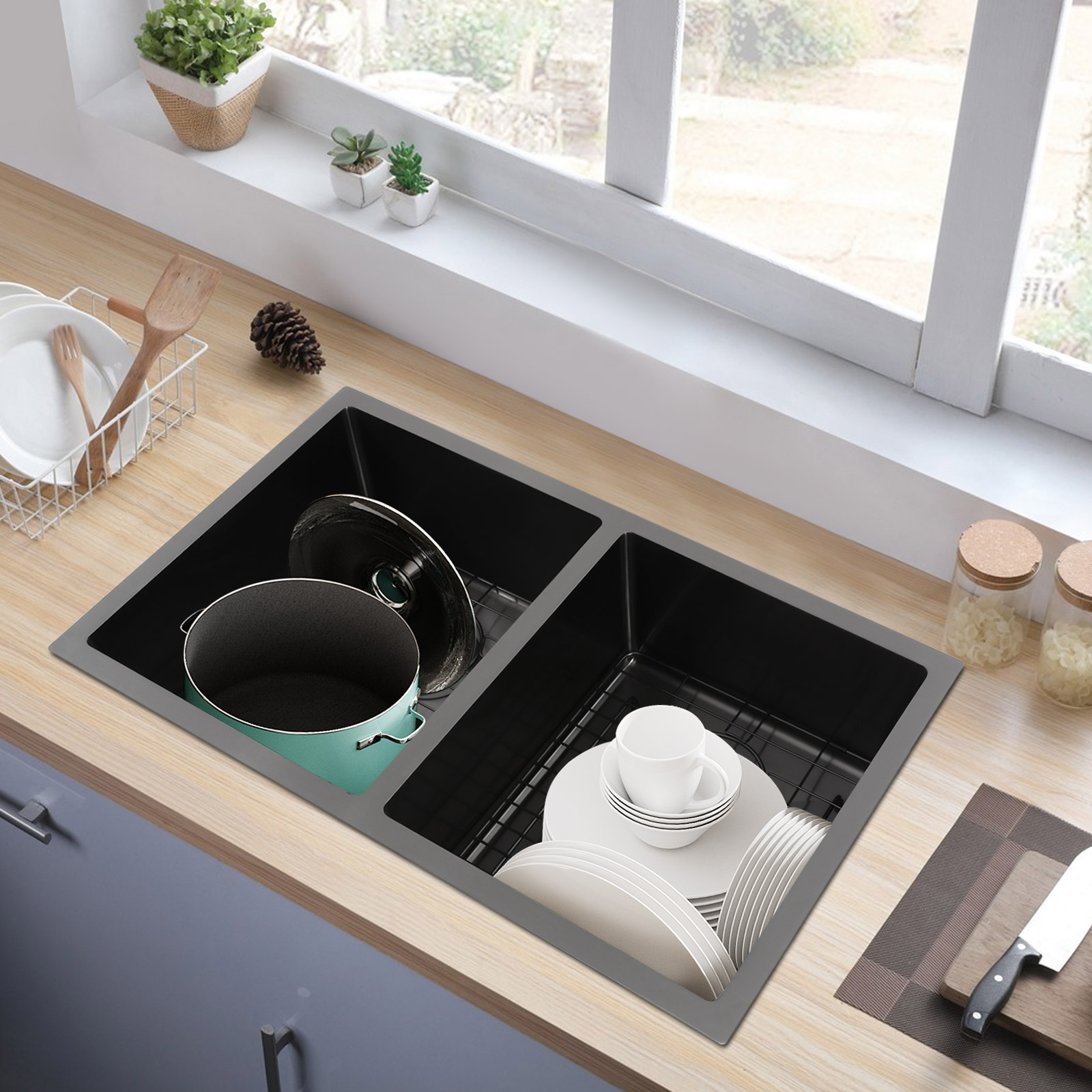 Double Bowl Sink Kitchen Sink  - Home Bar Sink 评论和价格