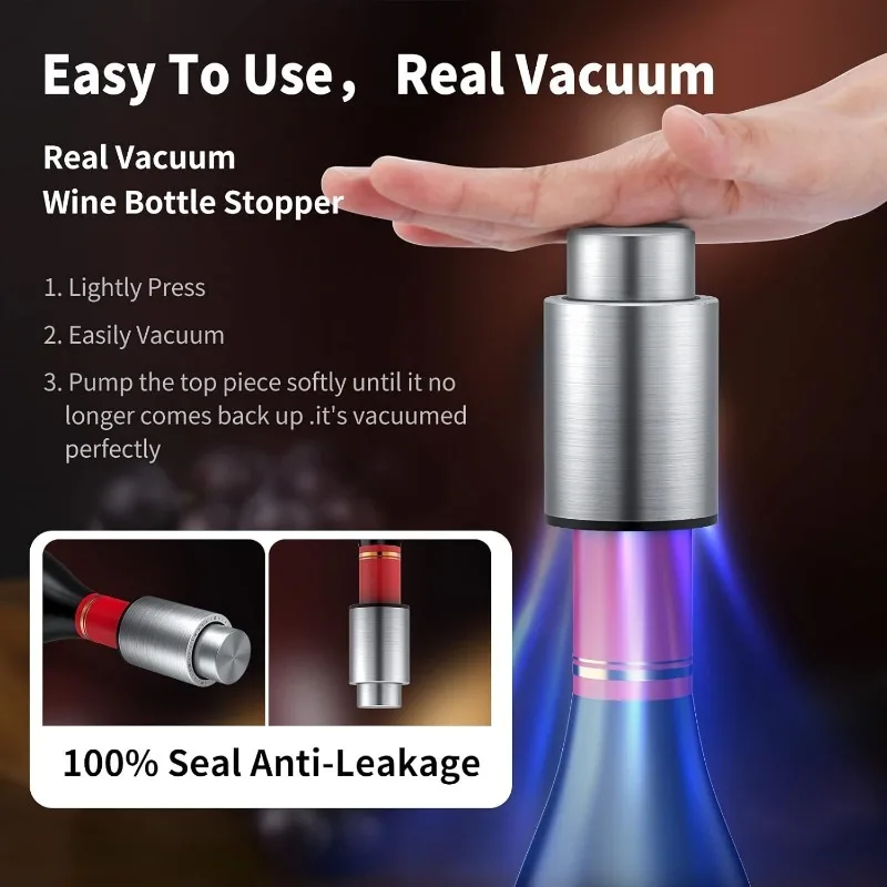 Wine Bottle Stoppers Vacuum Wi - Wine Preservation Pump 评论和价格