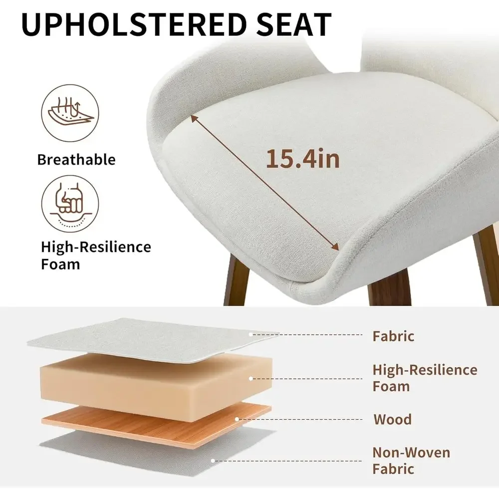 Beige Fabric Swivel Bar Stools - Home Bar Stools 评论和价格