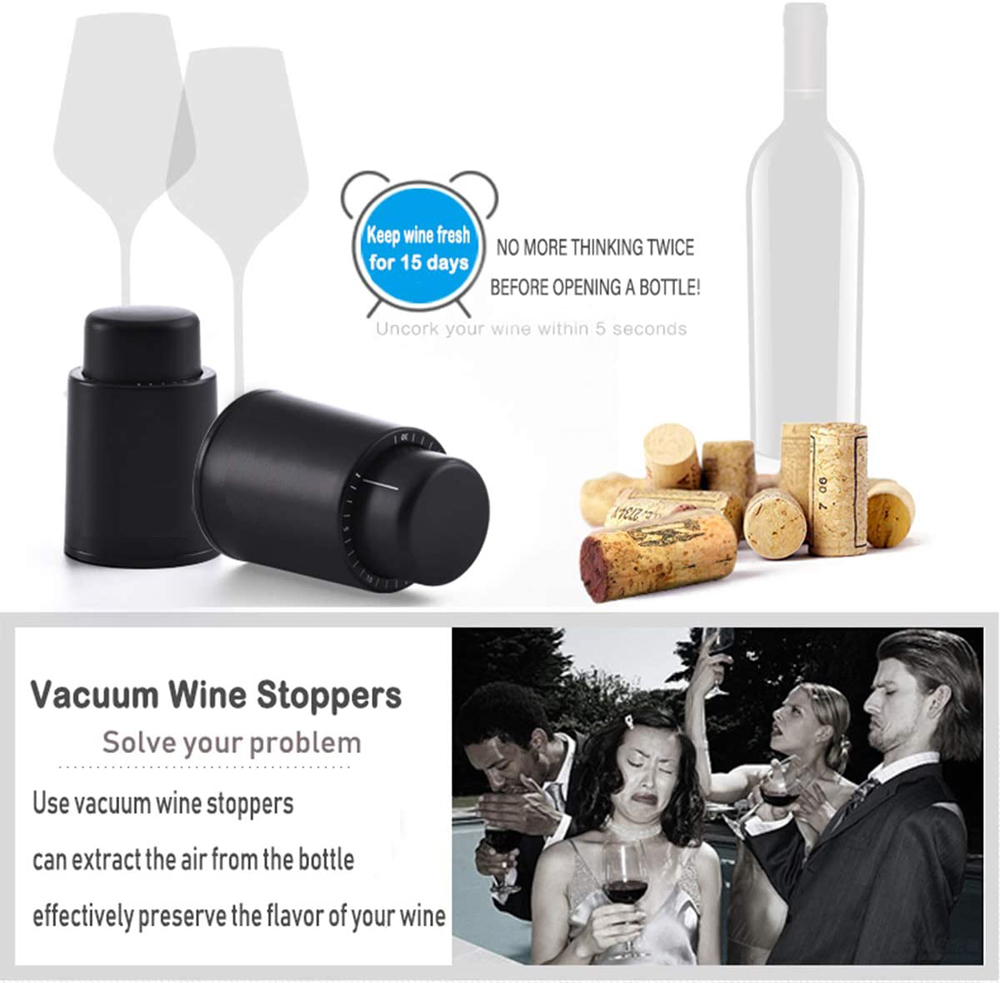 Vacuum Wine Bottle Stopper Sea - Wine Preservation Pump 评论和价格