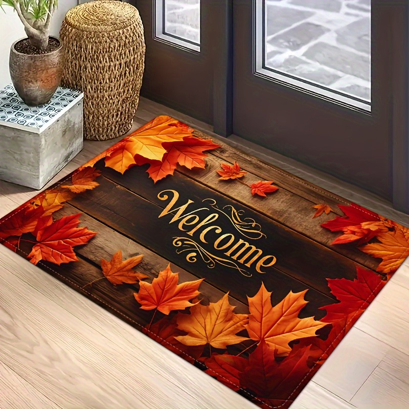 Autumn Maple Leaf Welcome Door - Home Bar Sink 评论和价格