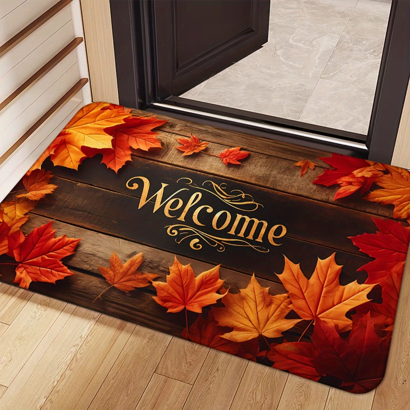 Autumn Maple Leaf Welcome Door - Home Bar Sink 评论和价格