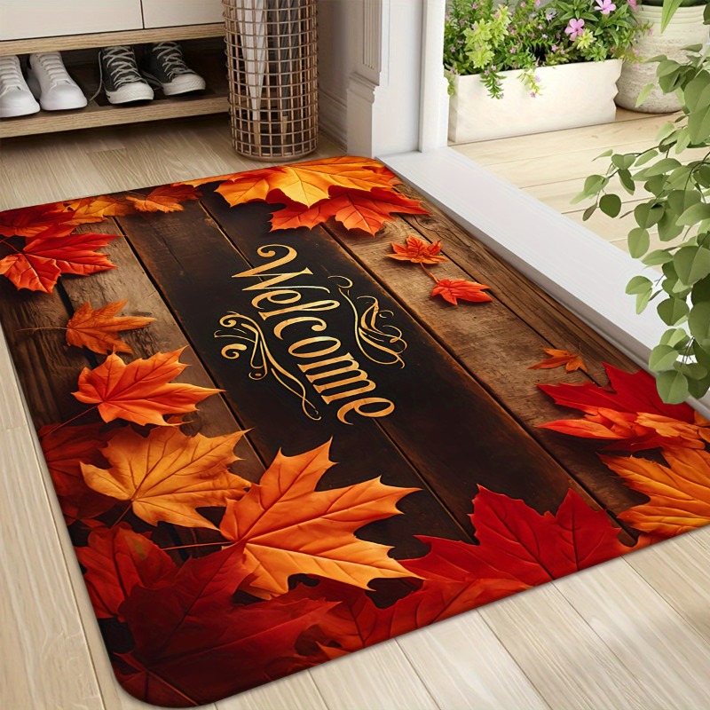 Autumn Maple Leaf Welcome Door - Home Bar Sink 评论和价格