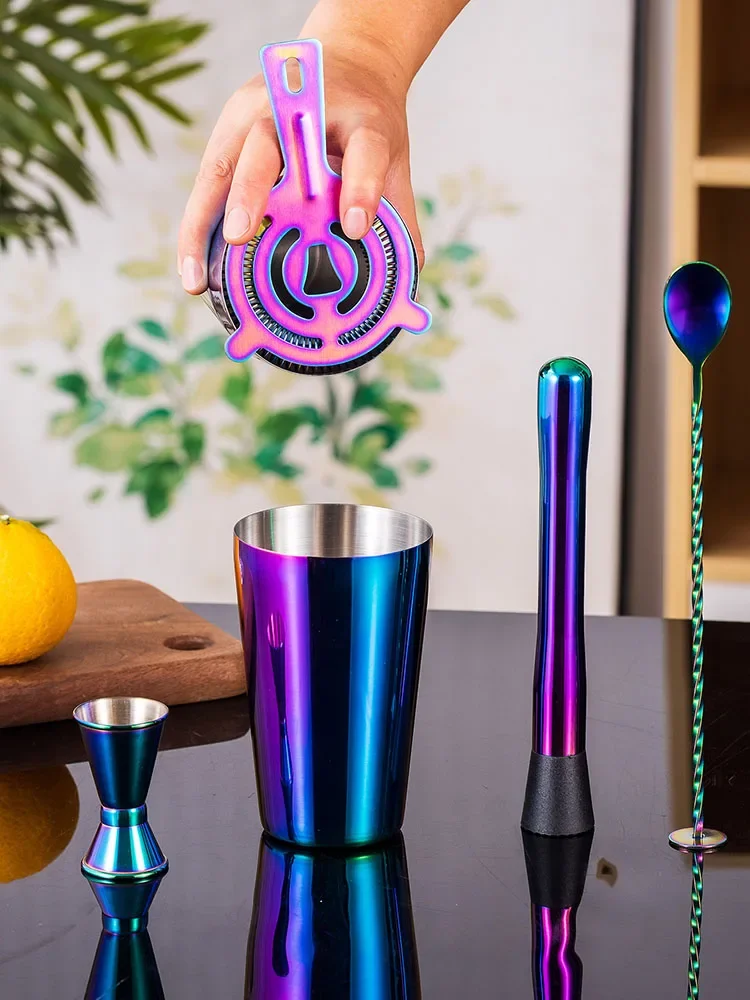 5/7pcs Rainbow Cocktail Shaker - Boston Shaker Set 评论和价格