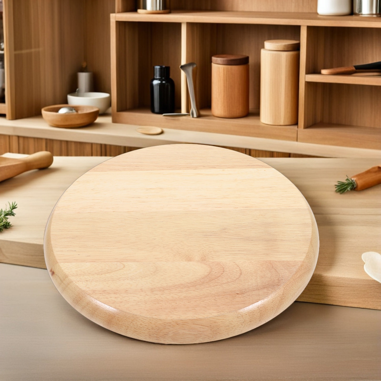 2Pcs Round Solid Wood Stool Se - Home Bar Stools 评论和价格