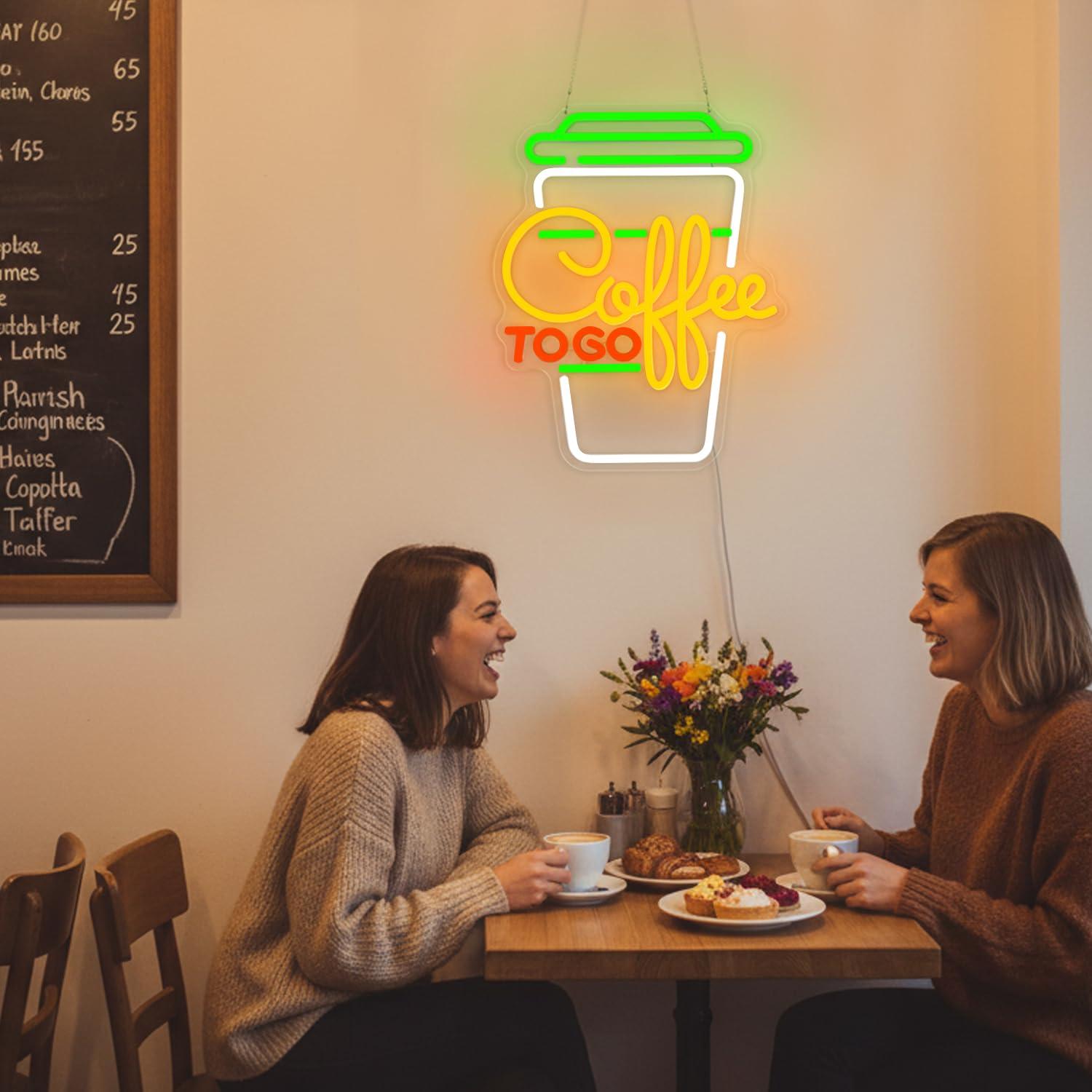 Coffee Neon Sign USB Dimmable  - Home Bar Signs 评论和价格