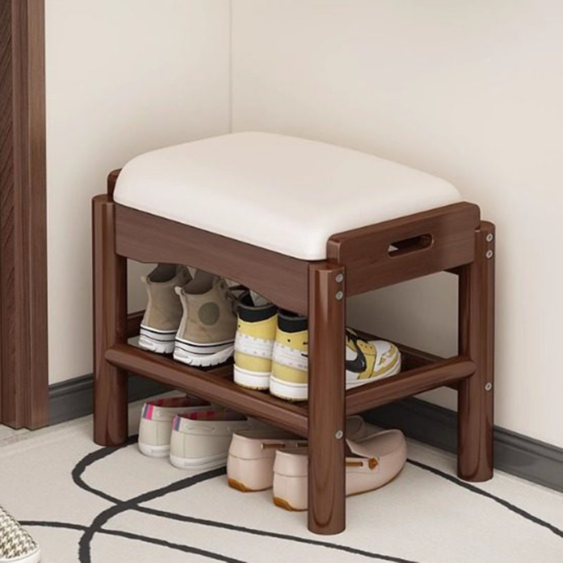 Modern Wood Foot Stool Shoe St - Home Bar Lounge 评论和价格