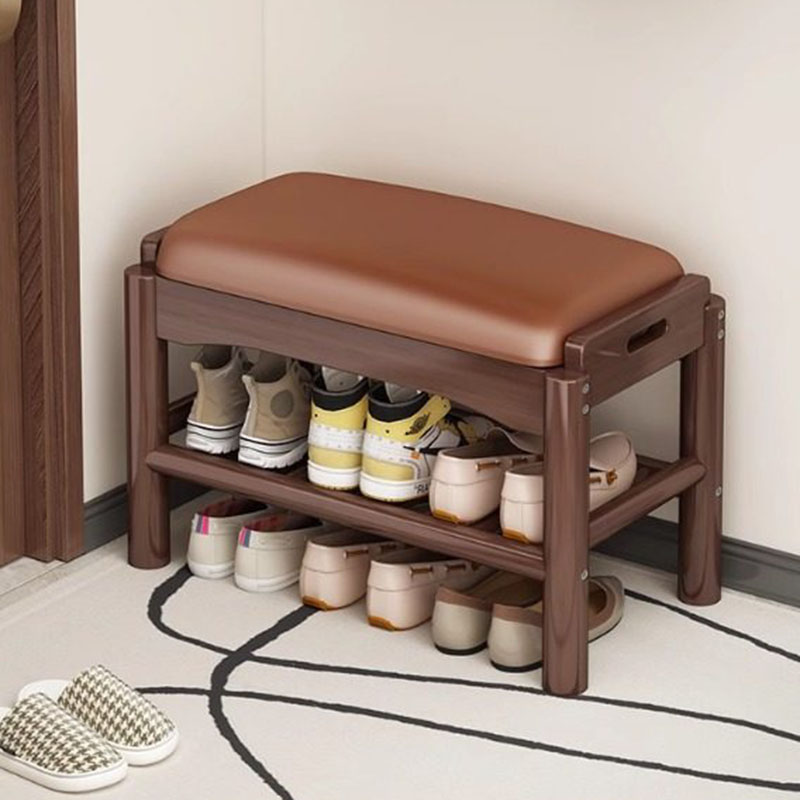 Modern Wood Foot Stool Shoe St - Home Bar Lounge 评论和价格