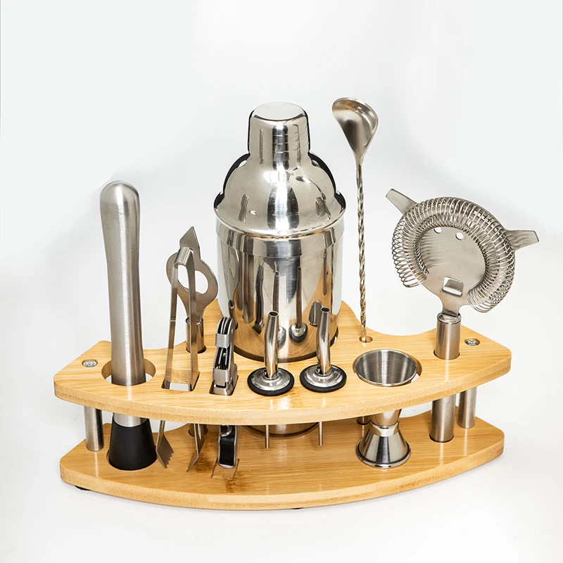 11pcs Stainless Steel Bartende - Boston Shaker Set 评论和价格