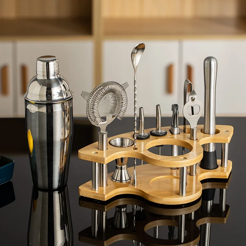 11pcs Stainless Steel Bartende - Boston Shaker Set 评论和价格