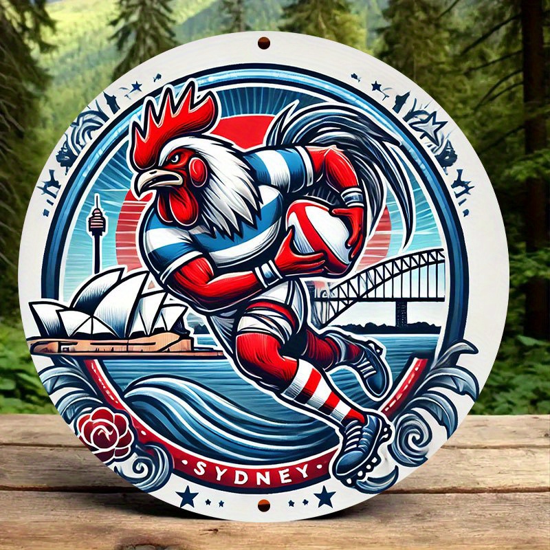 A vibrant Sydney Roosters wall - Home Bar Sydney 评论和价格