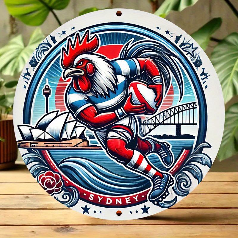 A vibrant Sydney Roosters wall - Home Bar Sydney 评论和价格
