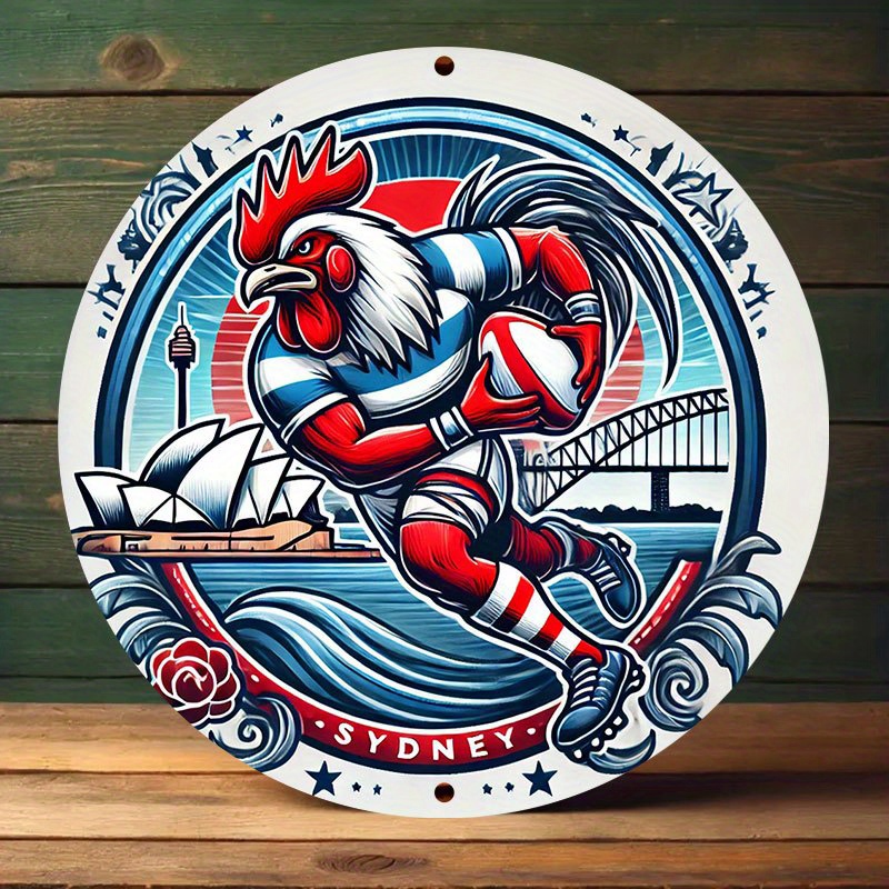 A vibrant Sydney Roosters wall - Home Bar Sydney 评论和价格