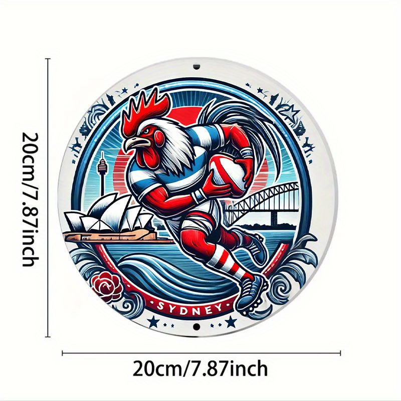 A vibrant Sydney Roosters wall - Home Bar Sydney 评论和价格