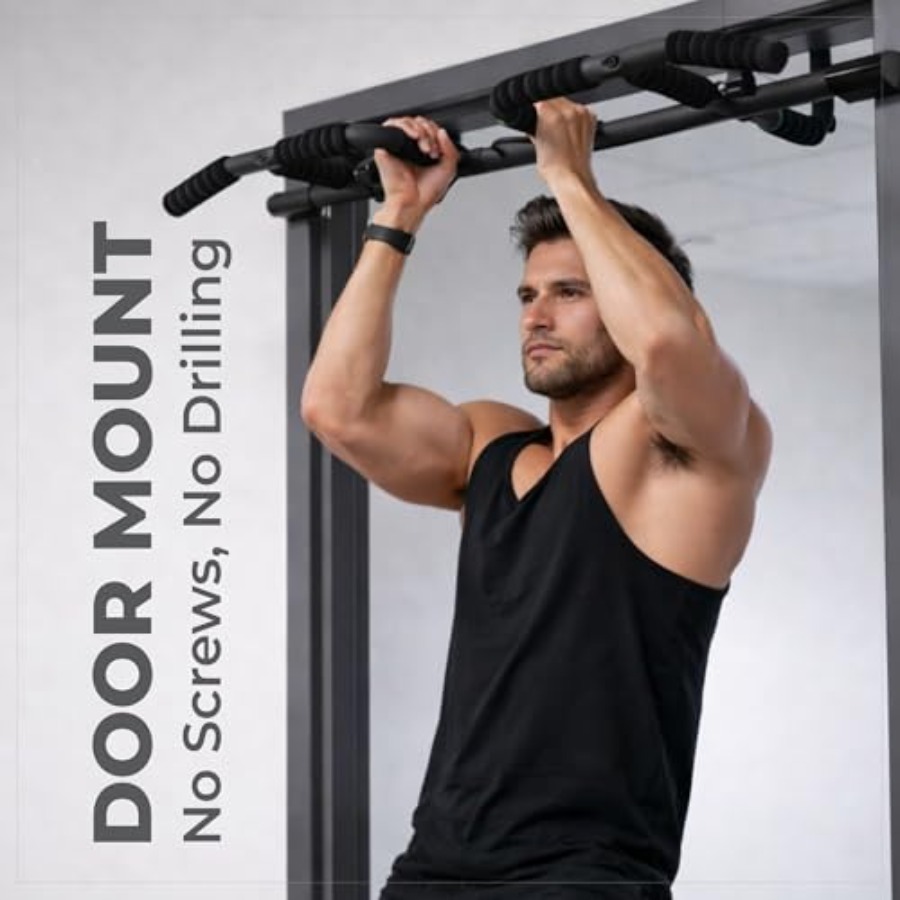 Doorway Pull Up Bar Set with S - Home Bar Set 评论和价格