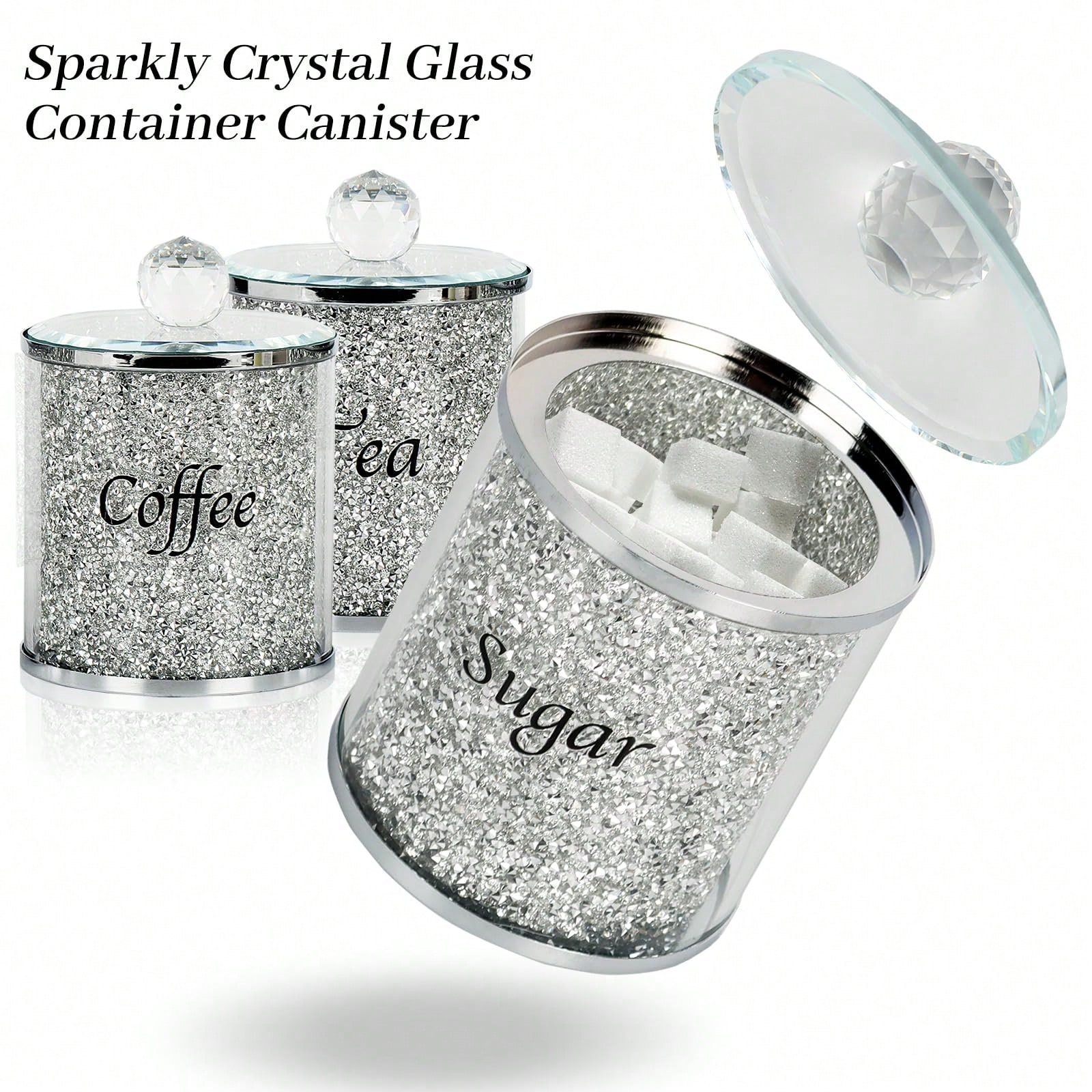 Coffee Sugar Tea Canister Set  - Home Bar Set 评论和价格