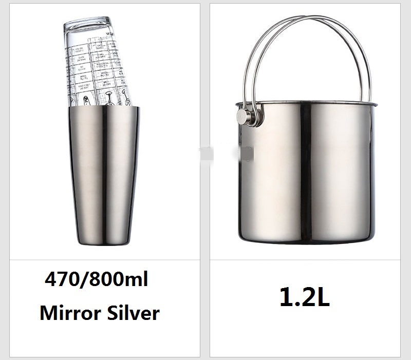 Cocktail Shaker Bar Set Stainl - Boston Shaker Set 评论和价格