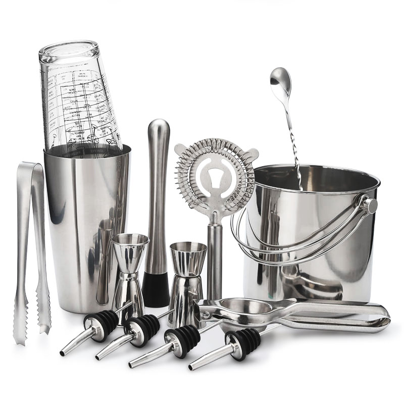 Cocktail Shaker Bar Set Stainl - Boston Shaker Set 评论和价格