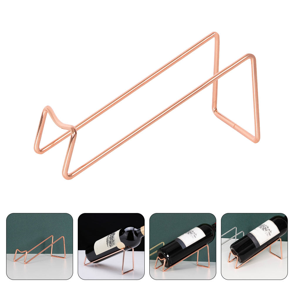 Minimalist Iron Wine Holder Si - Home Bar Stand 评论和价格