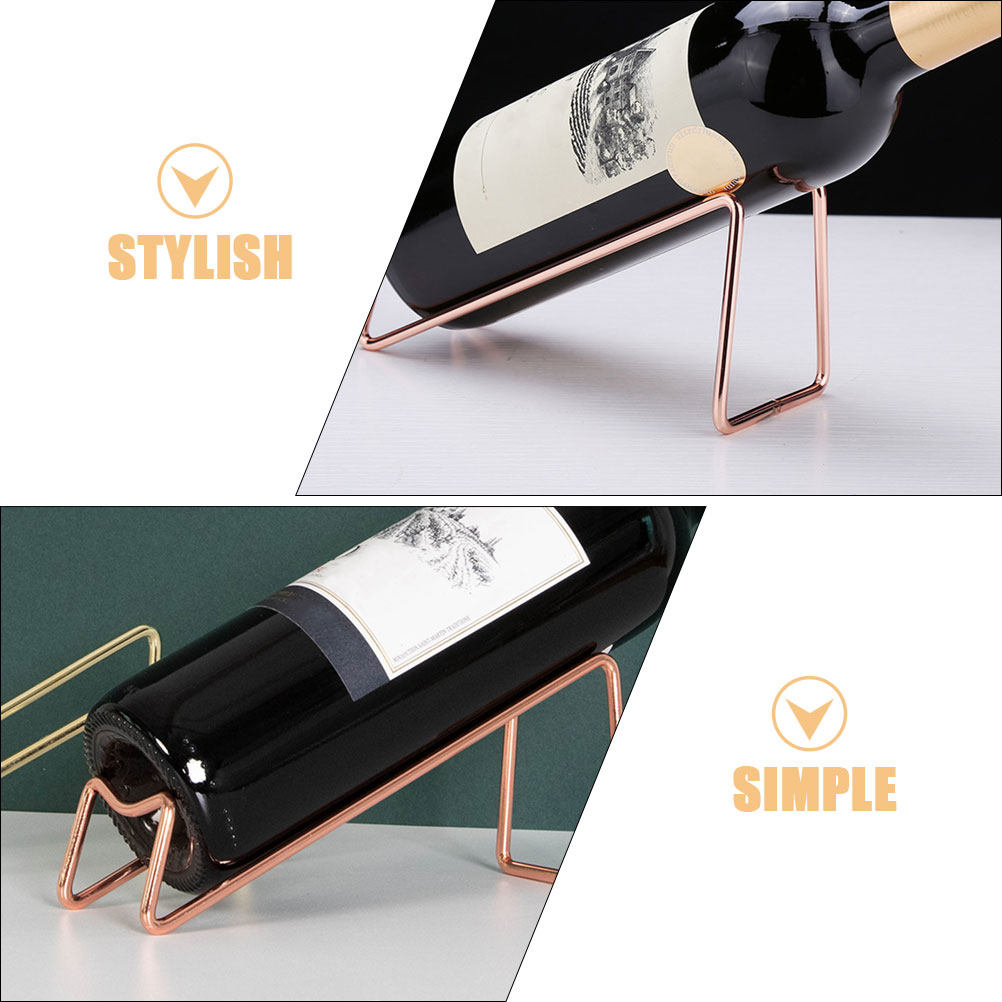 Minimalist Iron Wine Holder Si - Home Bar Stand 评论和价格