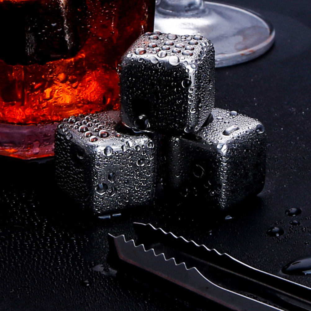 2Sets Stainless Steel Ice Cube - Home Bar Set 评论和价格