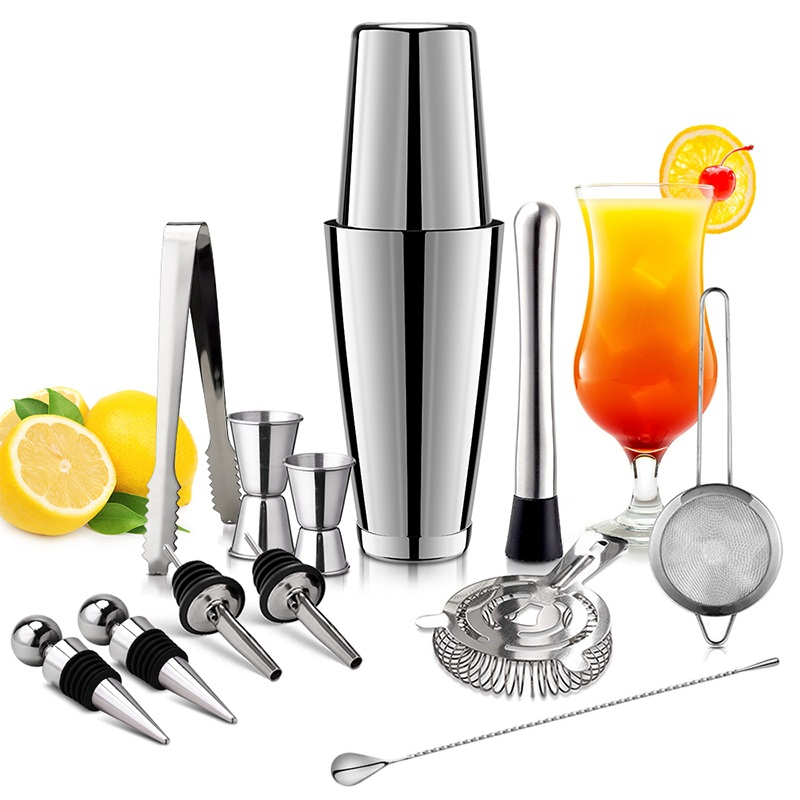 13Pcs/Set Stainless Steel Cock - Boston Shaker Set 评论和价格